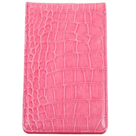 BESPORTBLE Pu Leather Golf Scorecard Holder Weatherproof Golf Notebook with Golf Yardage Book Golf Scorecard Book Golf Recording Gadgets for Men Woman Pink