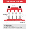 Gioyonil 12v Bus Bar Power Distribution Block 3/8", 4 Post