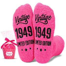 HAPPYPOP 75th Birthday Gifts Ideas Socks - 1949 Birthday Gifts for Women, Gifts for Women in Their 75s, Best Gifts for 75 Year Old Woman