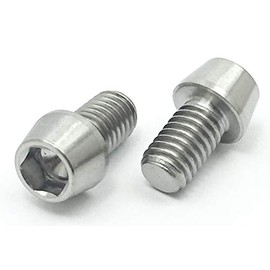 EGWORKS ULTRA-Ti™ High Strength 64 Titanium Bolts M6x10mm for Shimano Brake Wire Fixing Set of 2