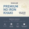 Haggar mens Premium No Iron Khaki Classic Fit Expandable Waist