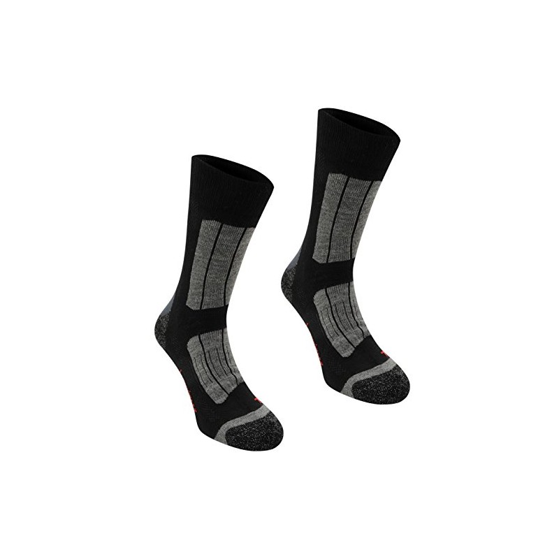 Karrimor Mens Trekking Socks Two Pack Black Mens 7-11