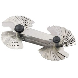 Draper 51072 Screwpitch Thread Gauge, Blue, 52 Blade, Metric 0.25mm-6mm