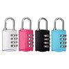Pack of 4 Padlock Combination Lock, 4 Digit Padlock with