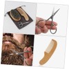 Baluue 2 Sets Men's Beard Grooming Kit Beard Scissors Brush