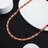 Lobyka Germanium Necklace, Women's, Titanium, Hematite, Pink Gold, Birthday Gift,