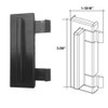 Gordon Glass Nylon Outside Latch for Retractable Shower Doors