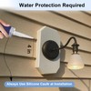 SDRZJX White Vinyl Siding Mounting Block with Built-in Electrical Box