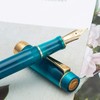 Jinhao 100 Pluma estilográfica estilo clásico azul pavo real, acrílico,