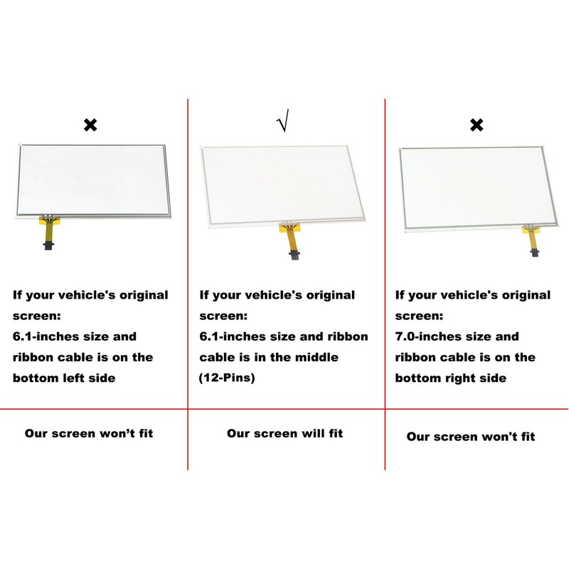 Navigation Touch Screen Digitizer Fit for Toyota RAV4 Prius C