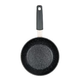 FRY PAN and SKILLET, NON-STICK ALUMINIUM COOKWARE WITH STAINLESS STEEL CHEF'S HANDLE, 8" (20cm)