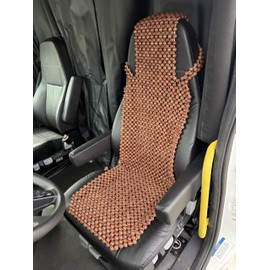 EXCEL LIFE Extra Large Natural Wood Beaded Seat Cover Massaging Cooling Cushion for Truck, Trailer, Van