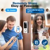 Fingerprint Keyless Entry Door Lock 6-in-1, Electronic Deadbolt with Auto-Lock,