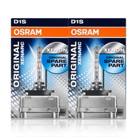 DAMA Automotive Lighting D1S 66144 Xenon HID Headlight Bulb 35W 85V PK32d-2 4300K Made in Germany/Pack of 2