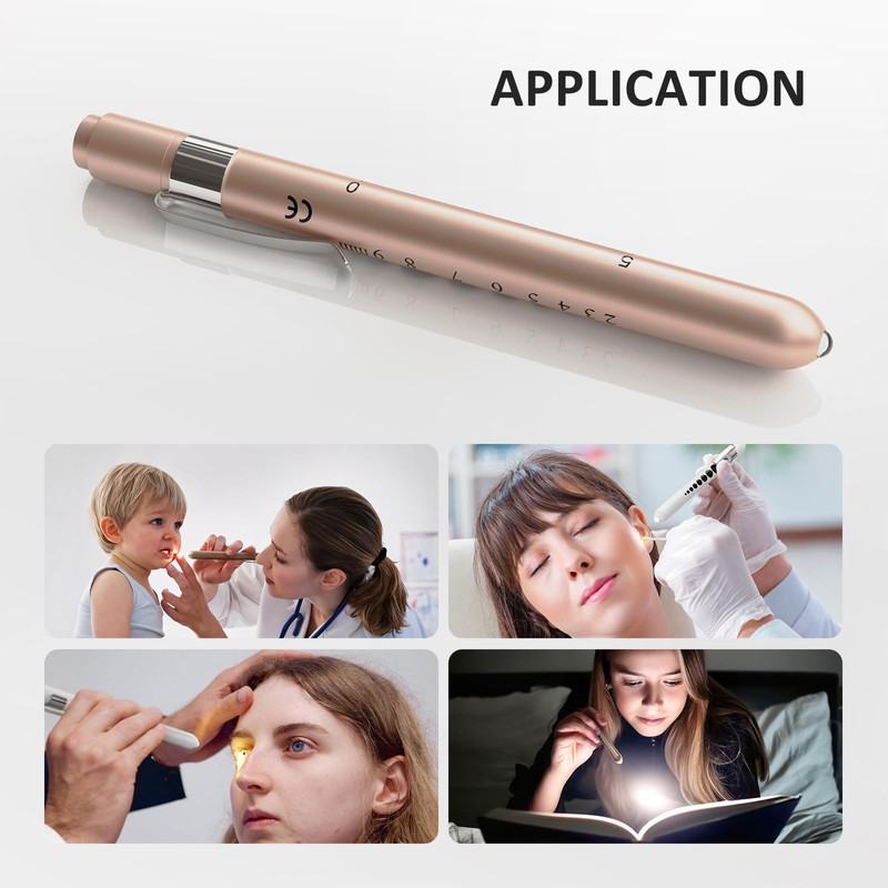 CAVN Pen Light with Pupil Gauge LED Penlight for Nurses