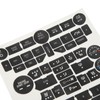 Car Interior Button Repair Decal Set Door Lock Button Decals