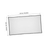 TEHAUX Portable Foldable Projector Screen Double Sided Movie Screen for