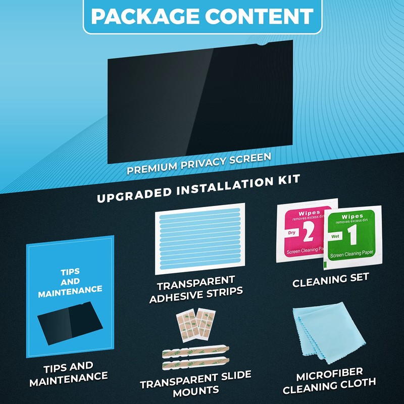 Privacy Screen Filter for 34 Inches Desktop Computer Widescreen Monitor,