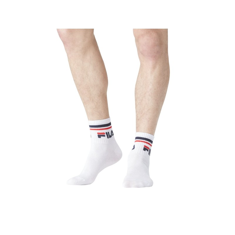 Fila F9398, Unisex Adult Socks, White, 43/46