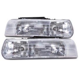 Uzooka Left and Right Headlights Pair Fits Itasca Sunova 2005-2007 Motorhome RV