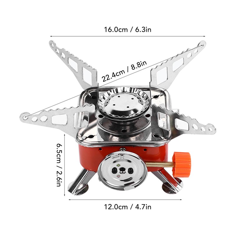 Folding Stove Burner Mini Size Quick Ignition Freely Adjust Foldable