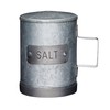 KitchenCraft INDSNPSALT Industrial Kitchen Galvanised Steel Vintage-Style Salt Shaker, 10