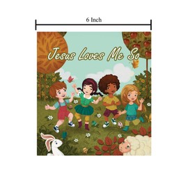 Needzo Bible Stories for Children, Jesus Loves Me So Catholic Story Book, 6 1/2 Inches (Pack of 4)