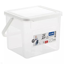 Rotho Washing Powder Storage Box with Lid (3 kg / 4.5 L, Transparent)