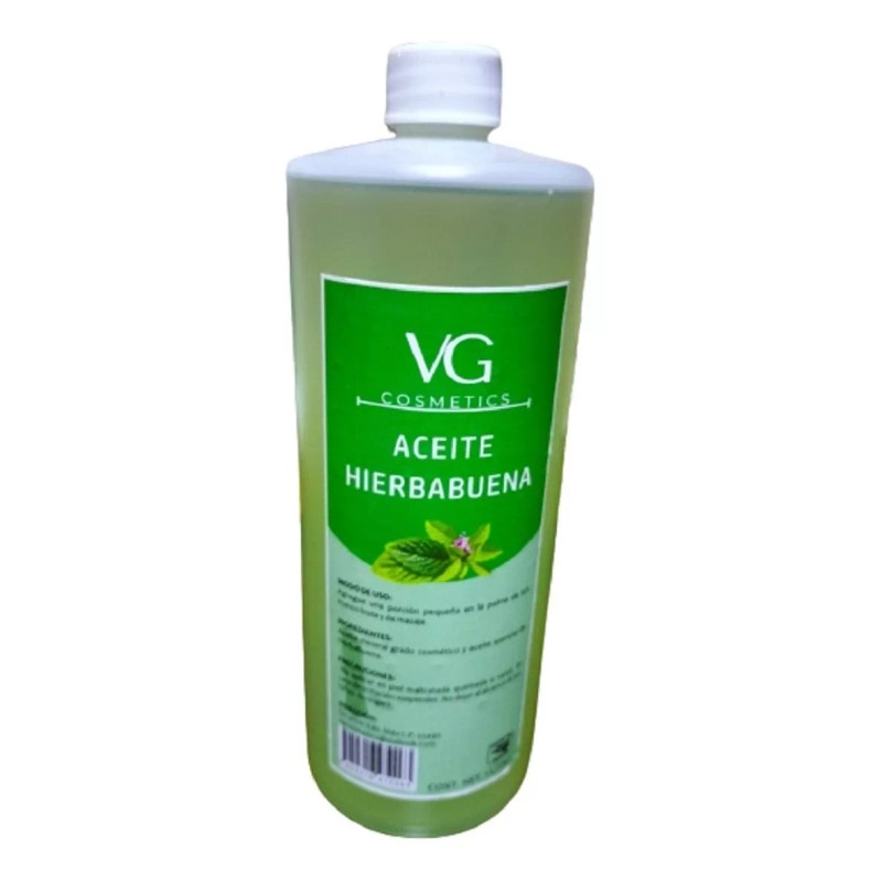 VGCOSMETICS Aceite Masajes Hierbabuena Corporal Spa Profesional 1 Litro