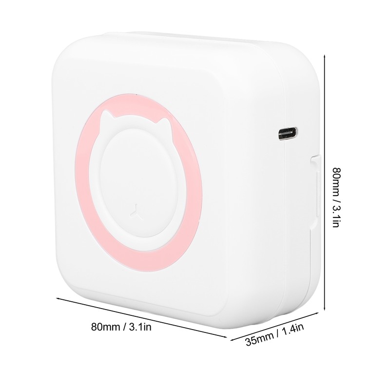 Pocket Printer Inkless Bluetooth Mini Portable Thermal Printer with Colorful