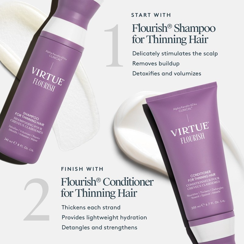 Virtue Flourish Shampoo for Thinning Hair 60ml