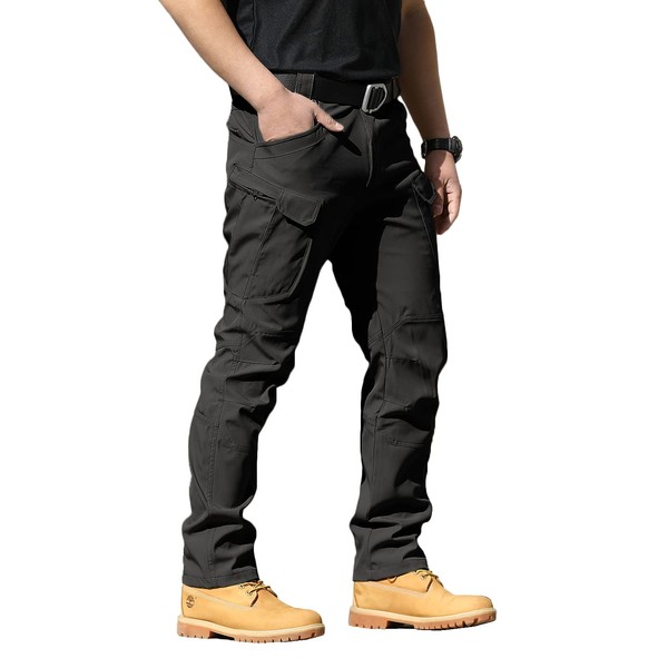 AUTIWITUA Men's Tactical Pants Water Resistant Flex Ripstop Cargo Pants