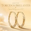 NADORA - Aretes Oro 10k Mujer Arrancadas Aretes Dorados Broqueles