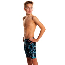 Flow Funky Jammers para niños - Traje de baño para practicar y competir natación en talla 21 a 32, Derezado, 28