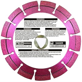 Pro Right Industry 6'' XL6-1000 Husqvarna Soff-Cut item 542777005 Purple Diamond Blade early entry