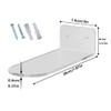 6 Pcs Black Floating Shoe Shelves Transparent Acrylic Wall Mounted