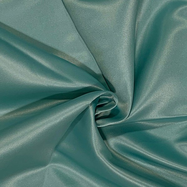 Sage Green Duchess Satin Fabric - 100% Polyester, 182gsm, 53-Inch