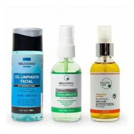 Kit Limpiador C/ácido Salicílico + Tónico + Bálsamo Todo Tipo De Piel Día/noche