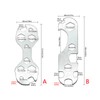 BEIDUOYANG Bicycle Repair Multi-Tool Wrench - Carbon Structural Steel, 6-Piece