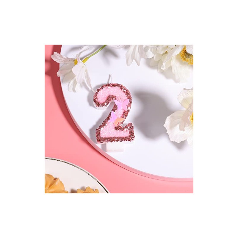 Velas de números de cumpleaños de 2.95 pulgadas, velas de