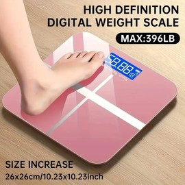 Smart Scale for body weight,Precision Bathroom Weighing Scale,Capacity up to 400 lbs,Sturdy and Durable Base Machine Wireless Smart Weight Scale fitness  scale:_Pink