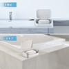 Operitacx Soap Container with Lid and Removable Drainer Portable Plastic