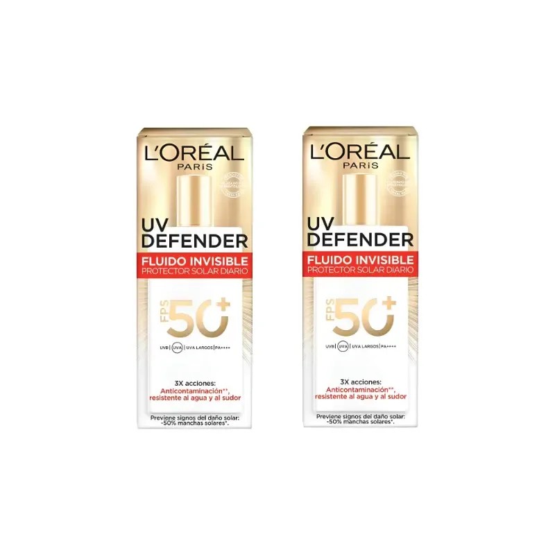 Protector Solar L'oréal Uv Anti-fotoenvejecimiento 2pzs 40g