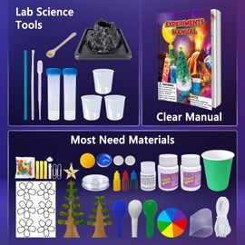 UNGLINGA 53 Experiments Science Kits for Kids Boys Girls, Gift Ideas for Birthday Christmas, Chemistry Physics Set STEM Learning Educational Toys