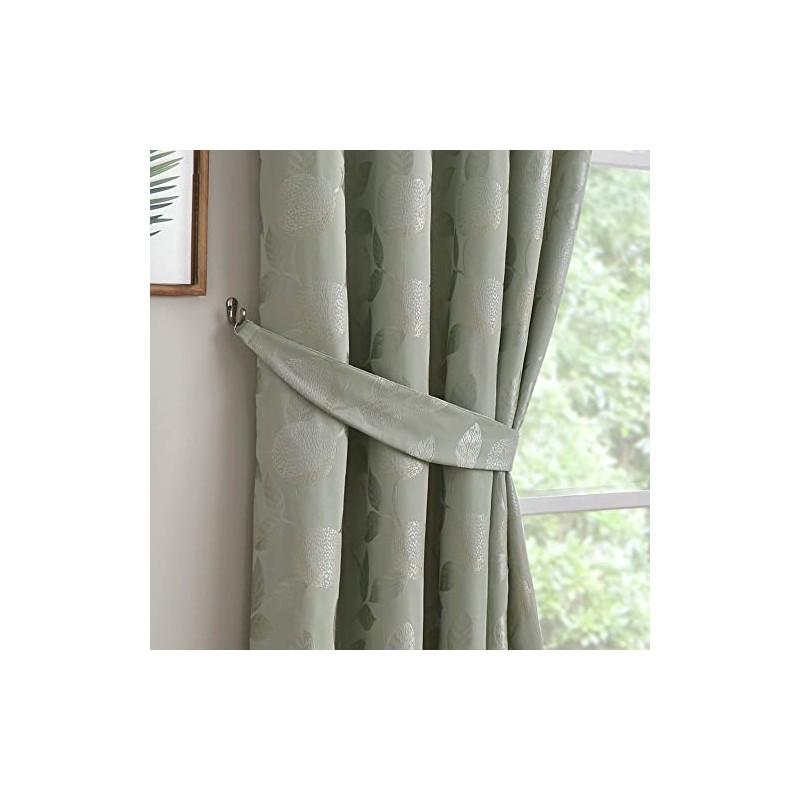 Curtina - Green Curtain Tie Backs - Sage Green Curtain