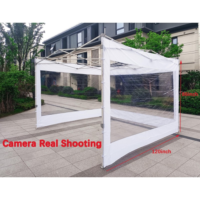 SCOCANOPY Clear Window Sidewall for 10x10 Canopy Frame, 3 Pack