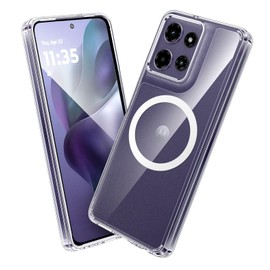 ENCASED Magnetic Case for Moto G Power 5G 2025 - Compatible with MagSafe Charging & Accessories (Clear)