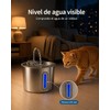 Fuente de Agua para Gato de 2.2L, 6 Filtros Bebedero