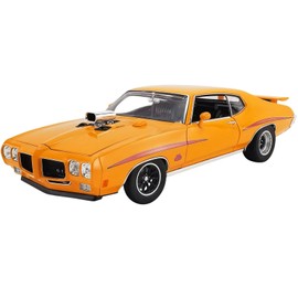 LIMITED EDITION ACME 1970 Pontiac GTO Judge Ram Air IV Drag Outlaws Orbit Orange with Stripes Ltd Ed to 864 Pieces Worldwide 1/18 Diecast Model Car