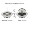 EclatFlax Kitchen Sink Stopper, 3-in-1 304 Stainless Steel Sink Drain